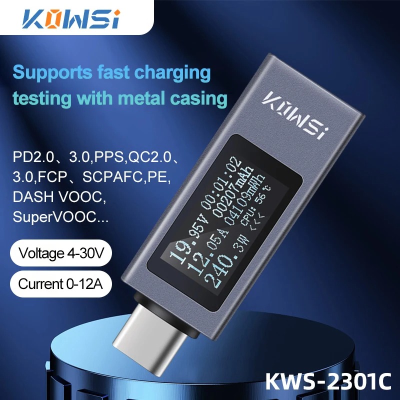 Type-C Current Voltage Monitor - Power Supply Tester recension och pris