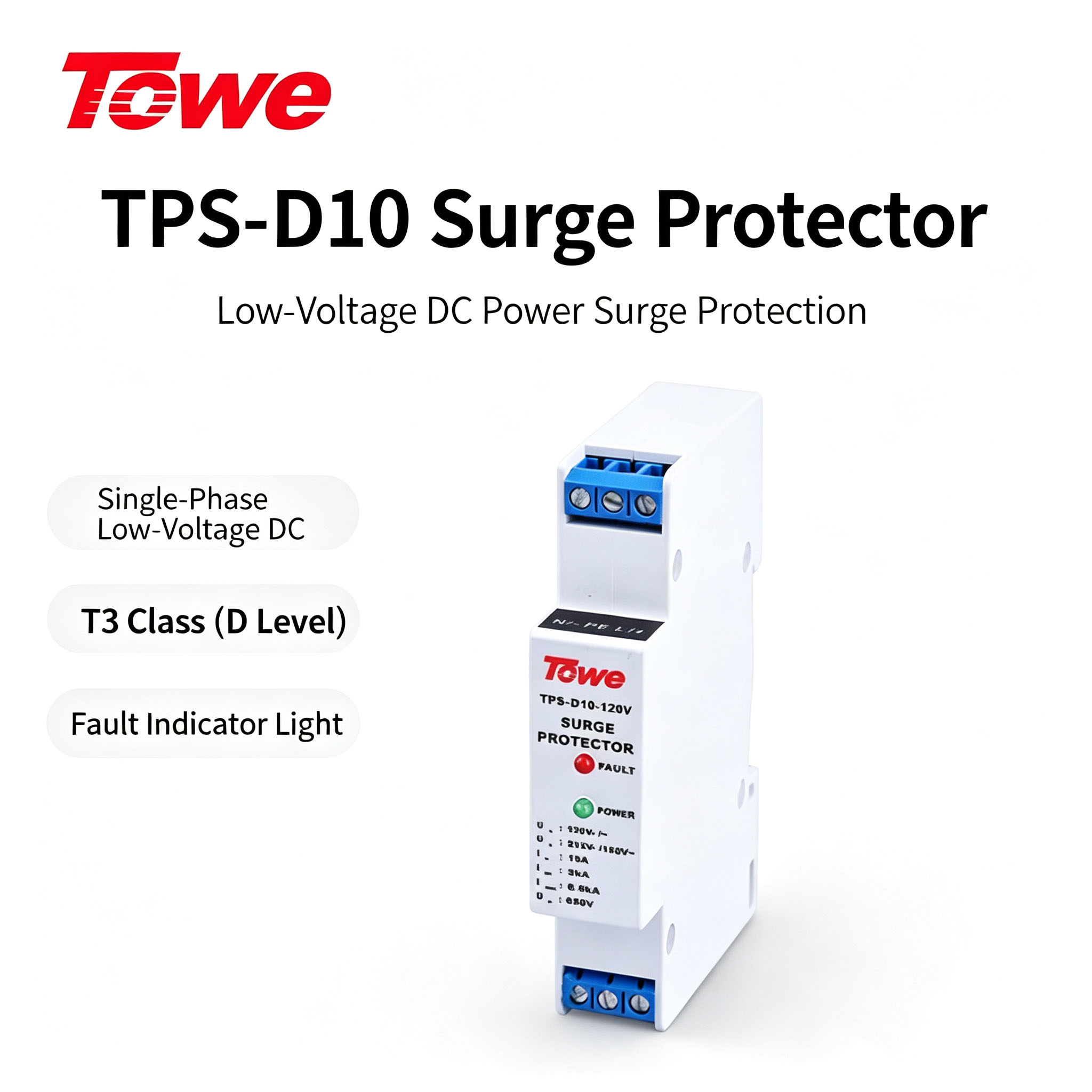 TOWE Type 3 DC SPD Surge Prote - Power Supply 12V recension och pris