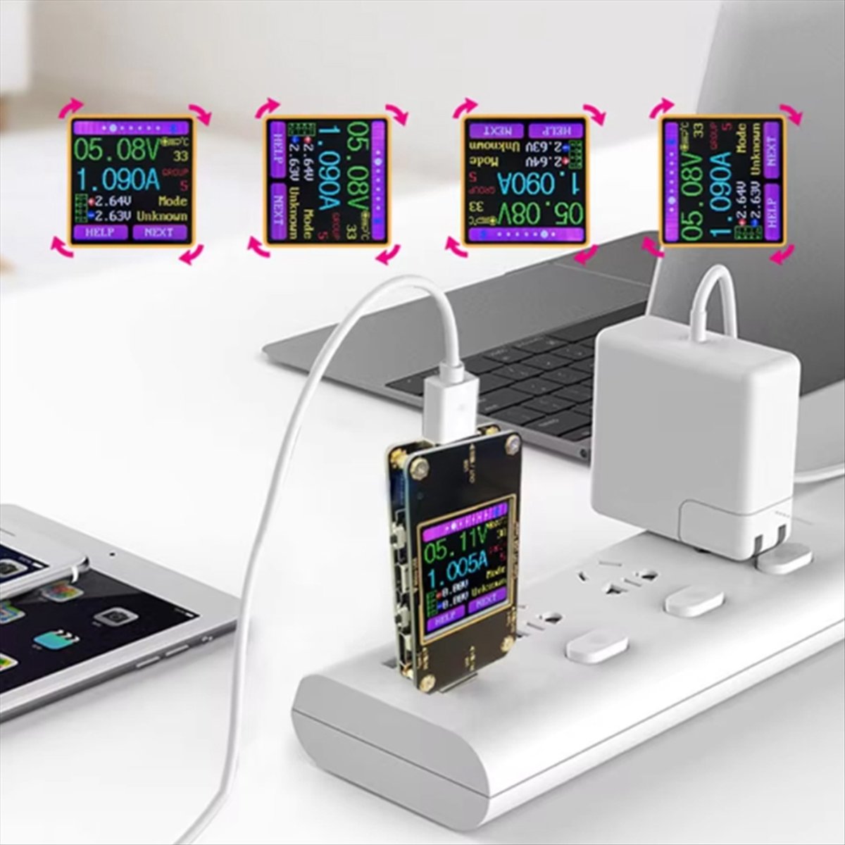 A99X Digital Color LCD Instrum - Power Supply Tester recension och pris