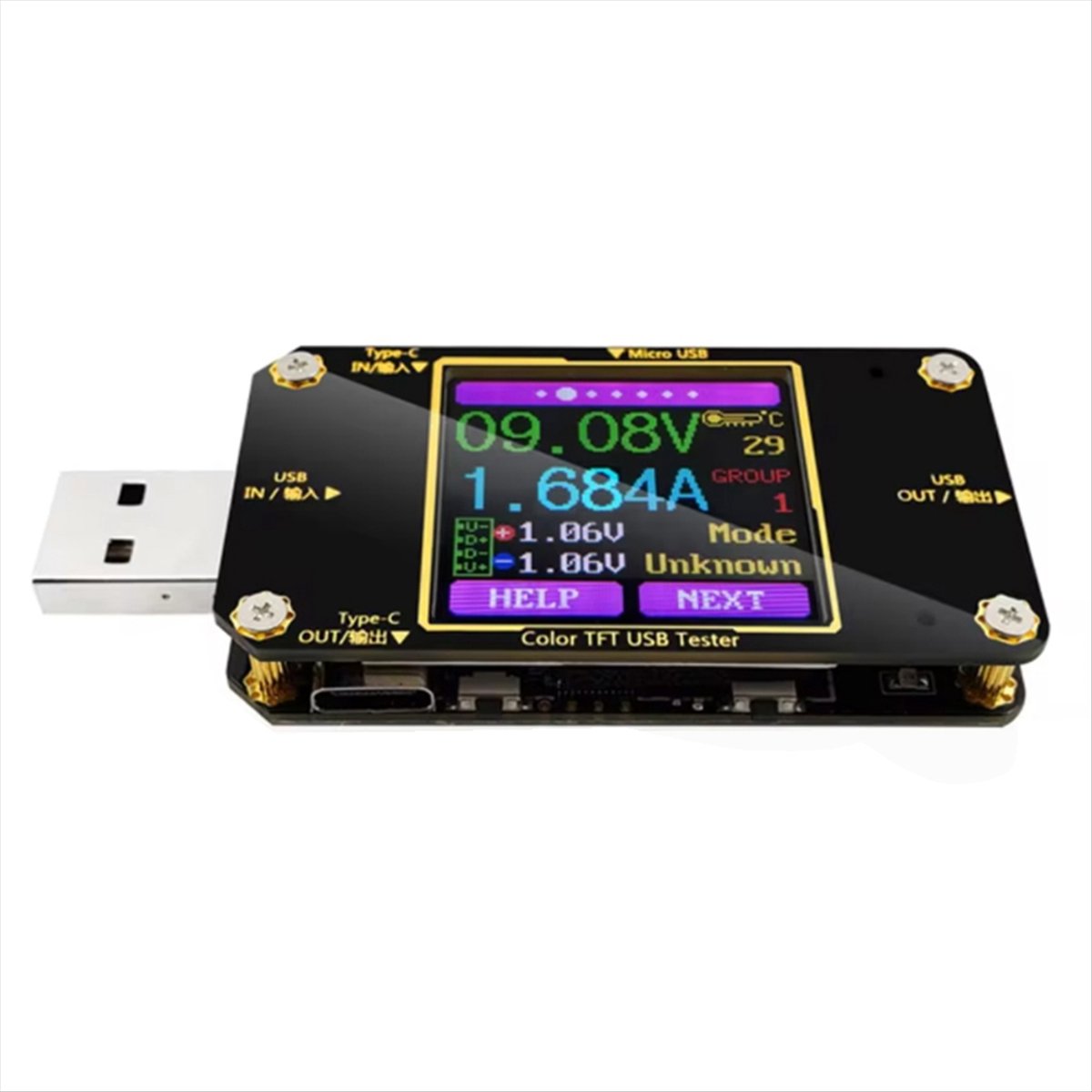 A99X Digital Color LCD Instrum - Power Supply Tester recension och pris